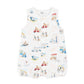 Alexi Organic Button Front Romper Alexi Print