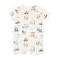 Alexi Organic Short Sleeve Zip Romper