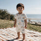 Alexi Organic Short Sleeve Zip Romper