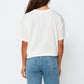 apéro Studio Printed Longline Tee -  White/Black