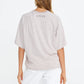 Apero Classique Stripe Box Cut Tee Stone/White