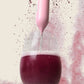 Belly Bliss raspberry drink being mixed