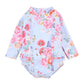 Bianca Blue Long Sleeve Sunsuit