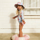 Bianca Blue Long Sleeve Sunsuit