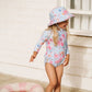 Bianca Blue Long Sleeve Sunsuit