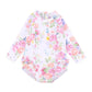 Bianca White Long Sleeve Sunsuit
