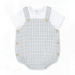 Check Bodysuit and Tee Set Sage Check - front