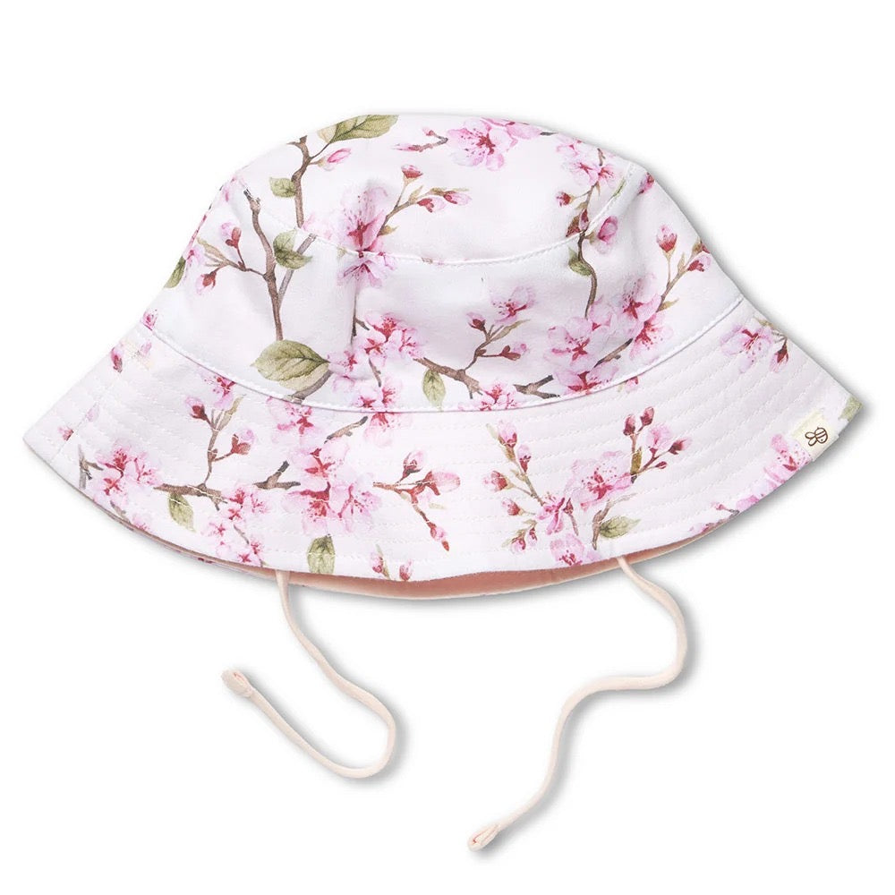 Cherry Blossom Reversible Cotton Bucket Hat