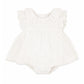 Cream Overlay Bodysuit Cream - front