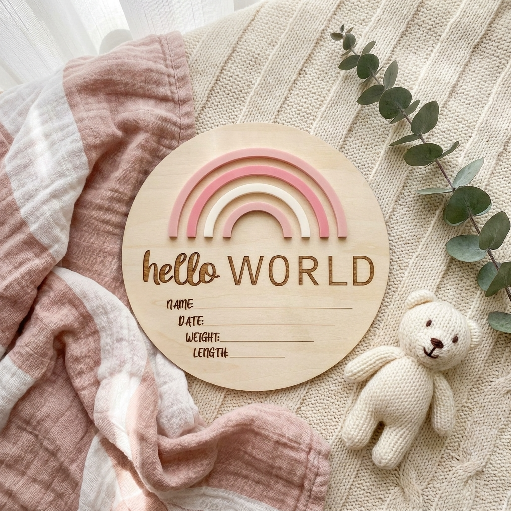 Hello World Rainbow Pretty Pinks