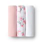 Large Organic Muslin Wraps 3 Pack - Camille/Milk/Fairytale