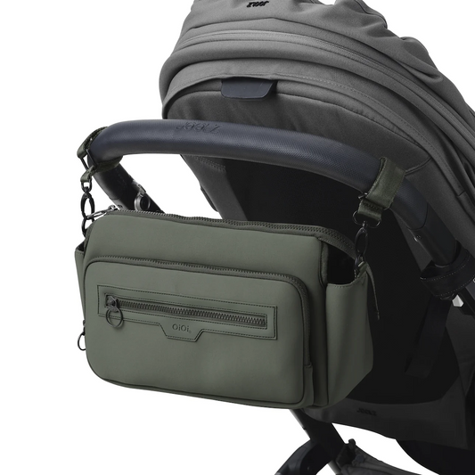 OiOi Multitasker Pram Caddy 2.0 - Sage Neoprene