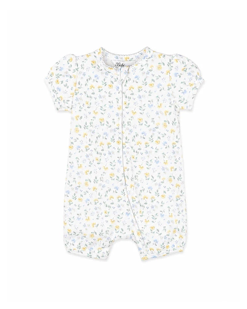 Libby Organic Short Sleeve Zip Romper