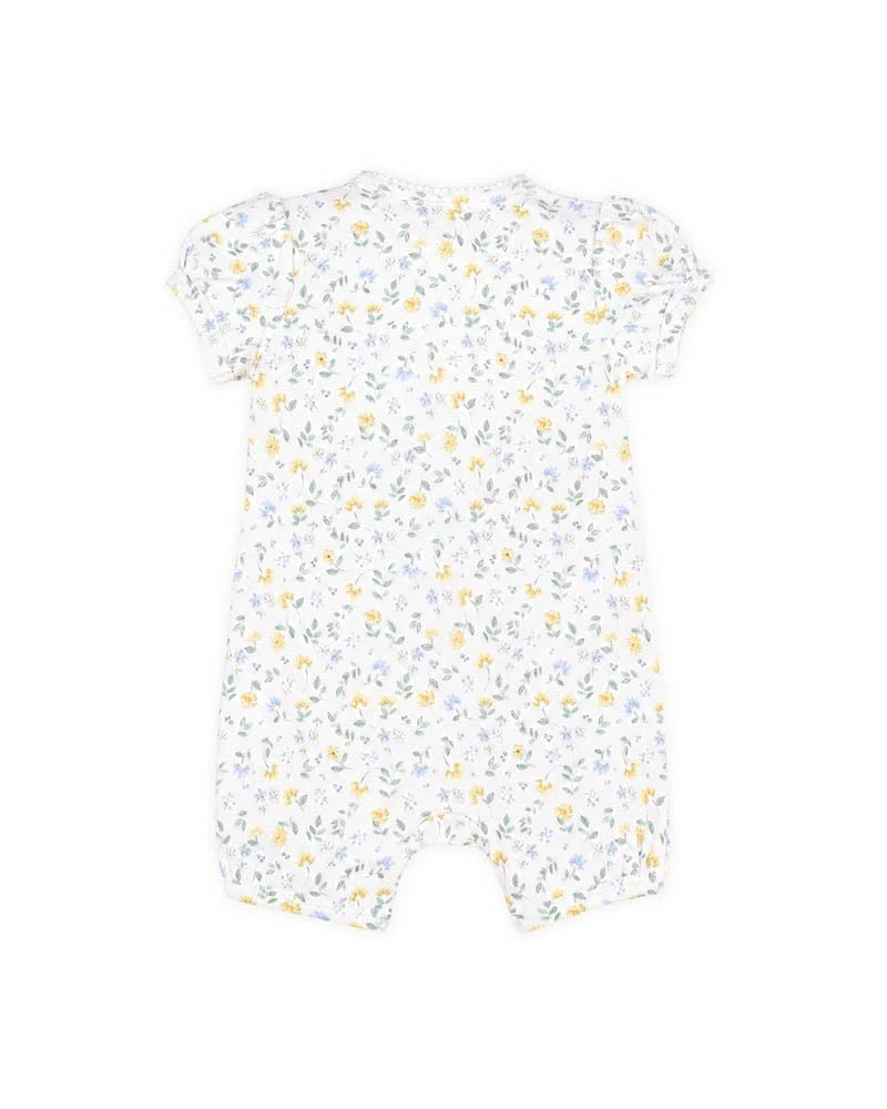 Libby Organic Short Sleeve Zip Romper