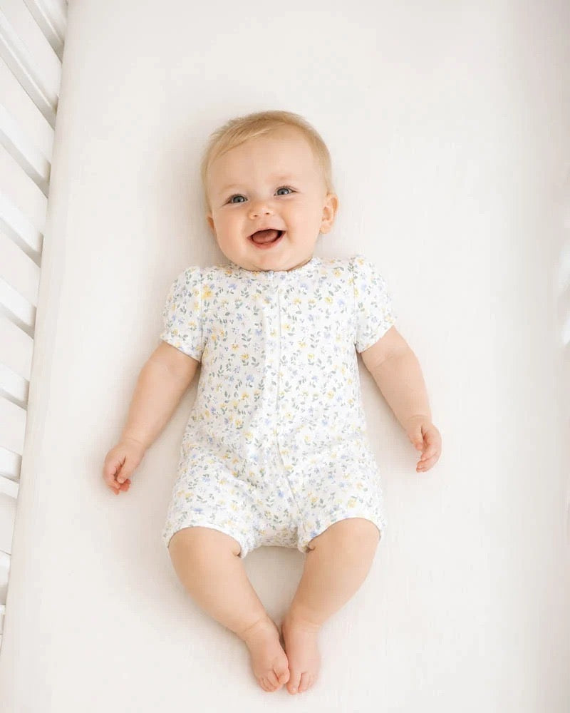Libby Organic Short Sleeve Zip Romper