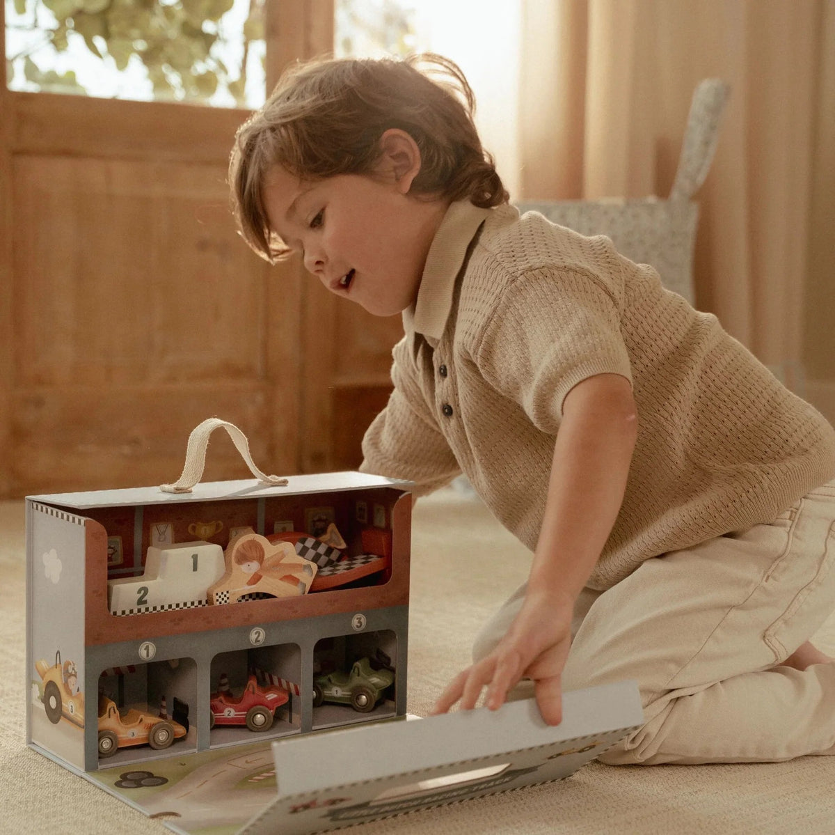 Little Dutch Play Case with Race Track