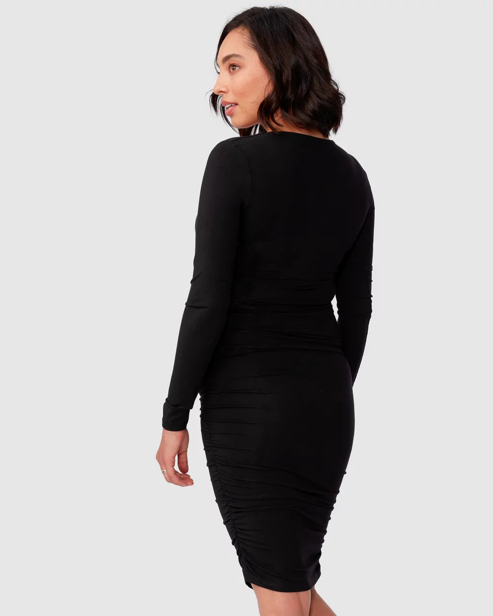 Bailey Long Sleeve Crossover Dress