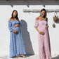 Mariana Sheer Maternity Photoshoot Dress in Baby Pink
