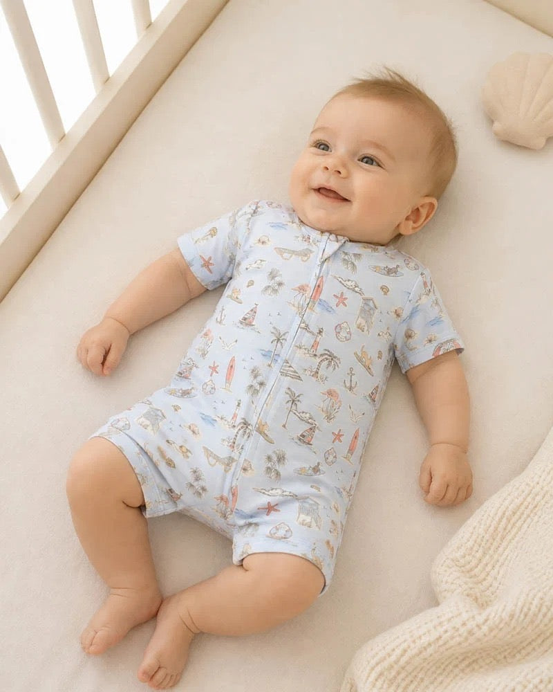 Max Organic Short Sleeve Zipsuit Premature