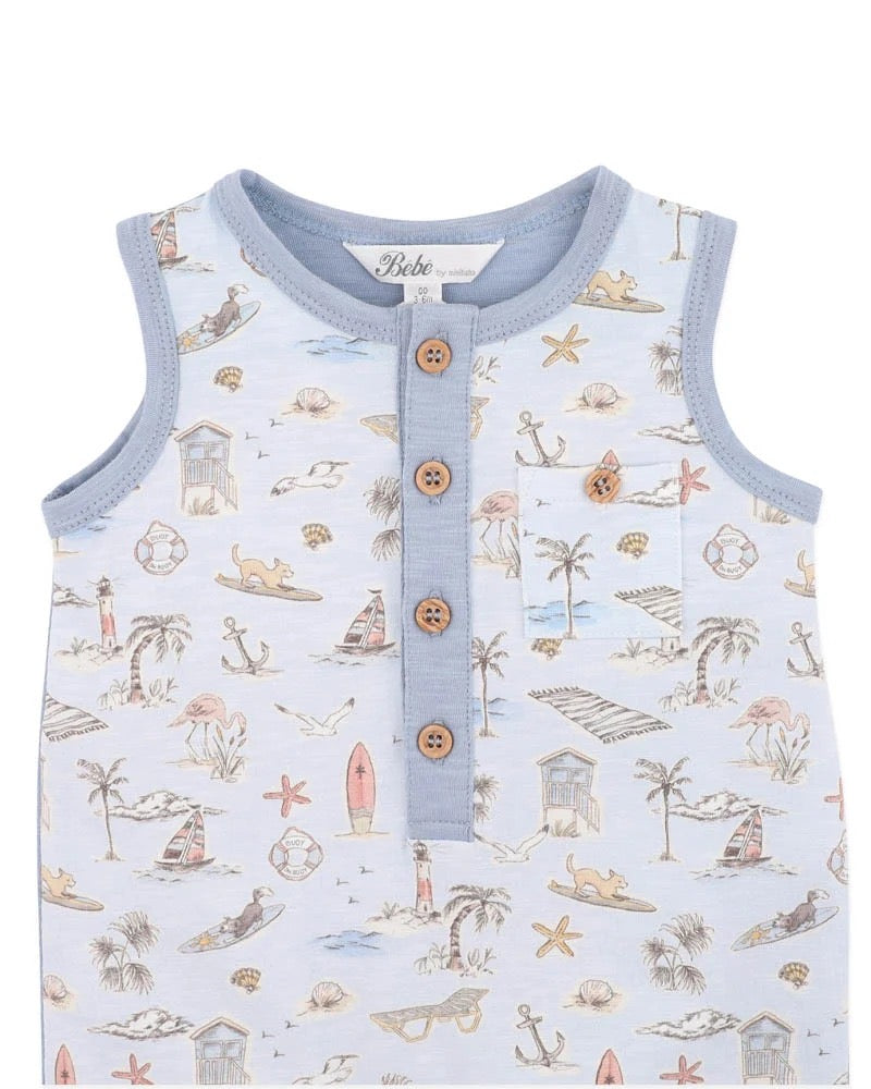 Max Print Puppy Romper Max Print
