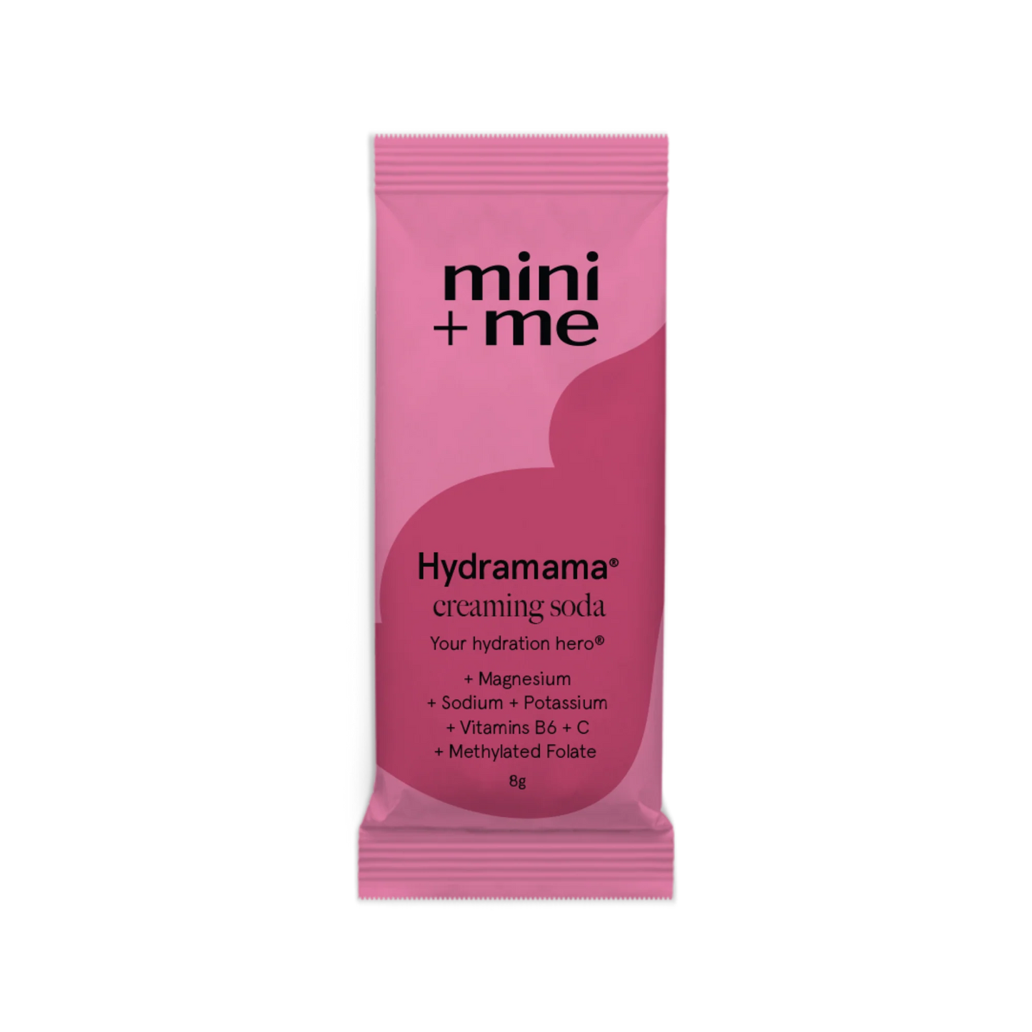 mini+me Hydramama creaming soda flavour electrolyte hydration sachet, 8g
