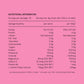 Nutritional information panel for mini+me Hydramama creaming soda hydration powder