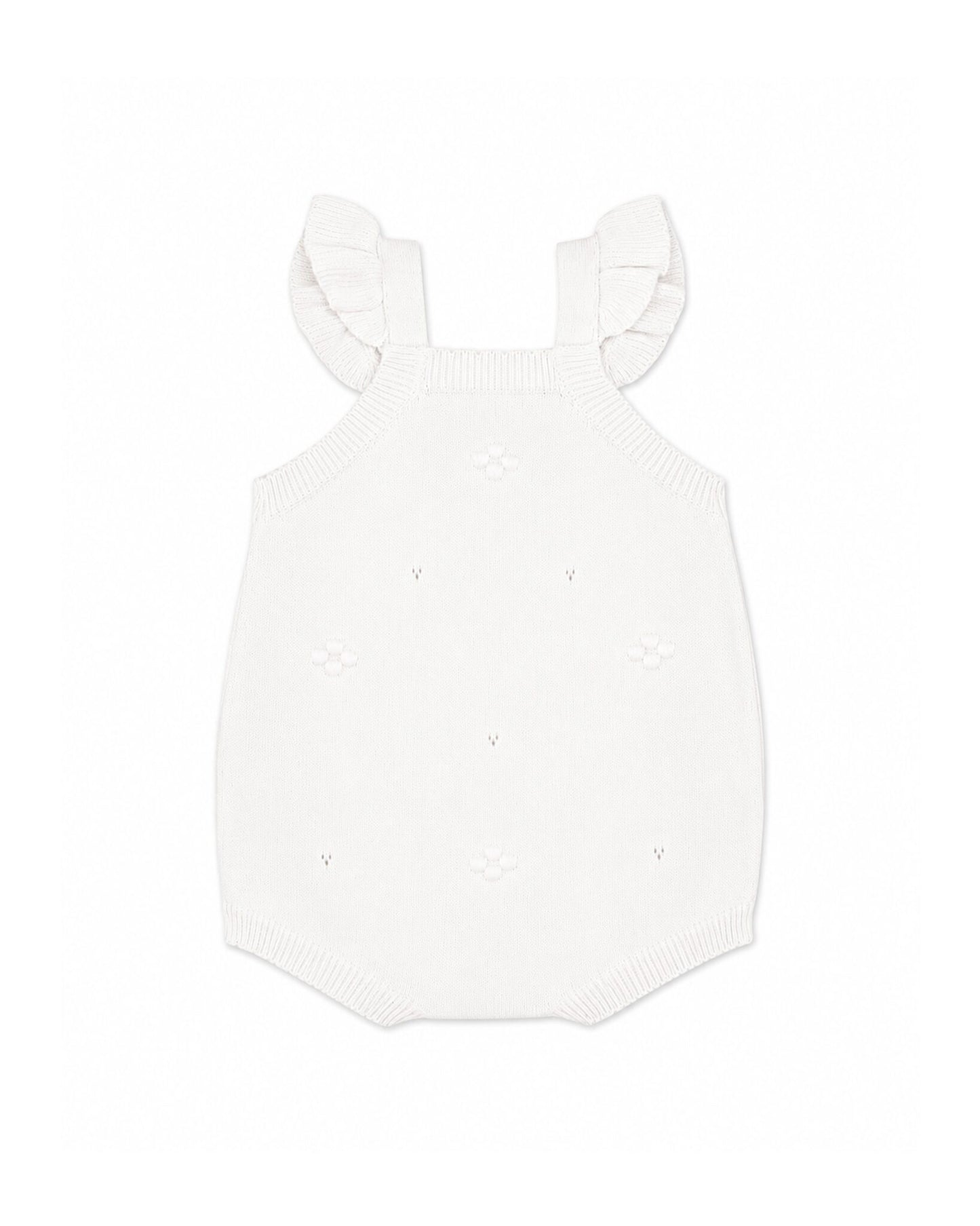 Organic Cloud Bobble Knit Bodysuit Cloud - back
