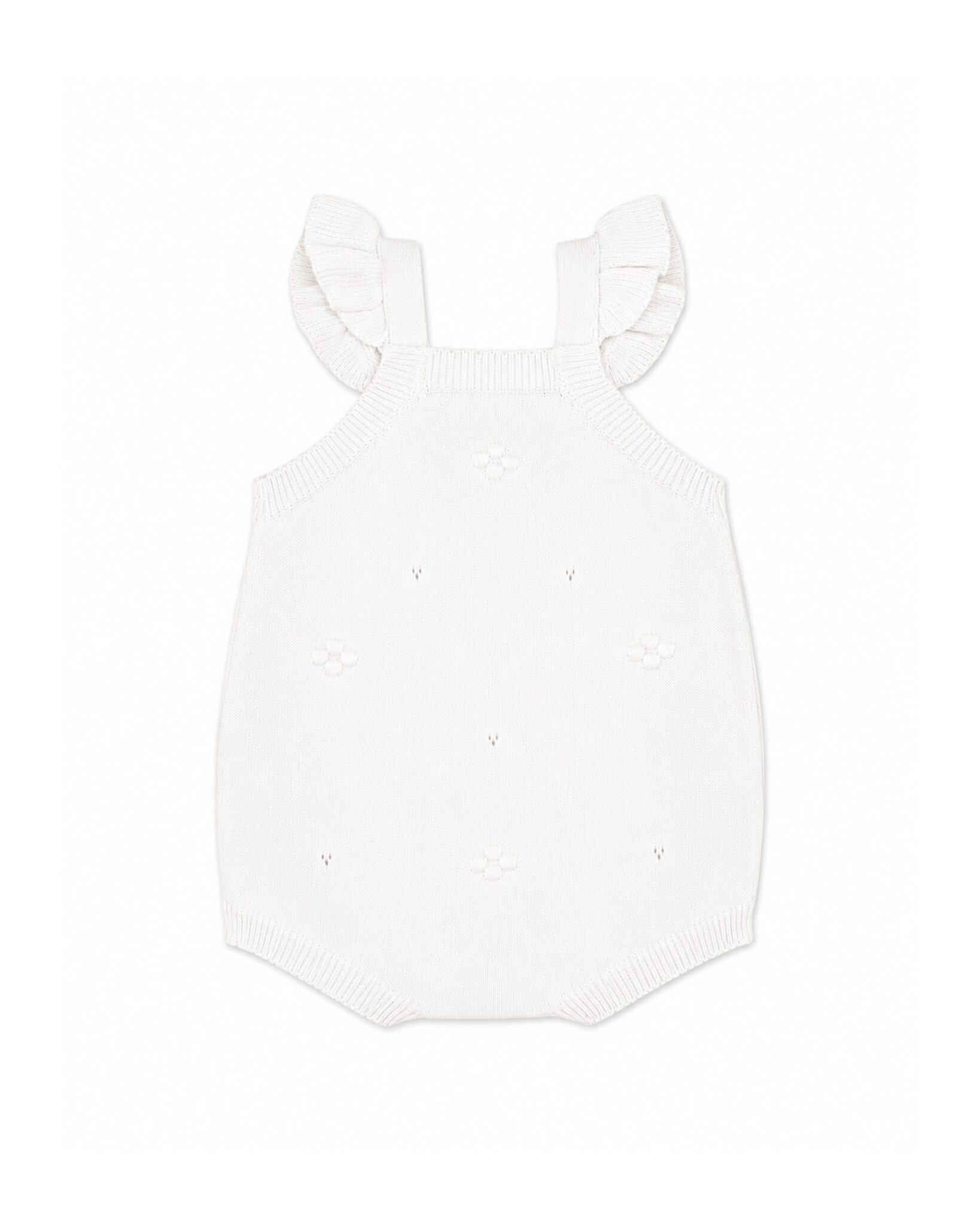Organic Cloud Bobble Knit Bodysuit Cloud - back