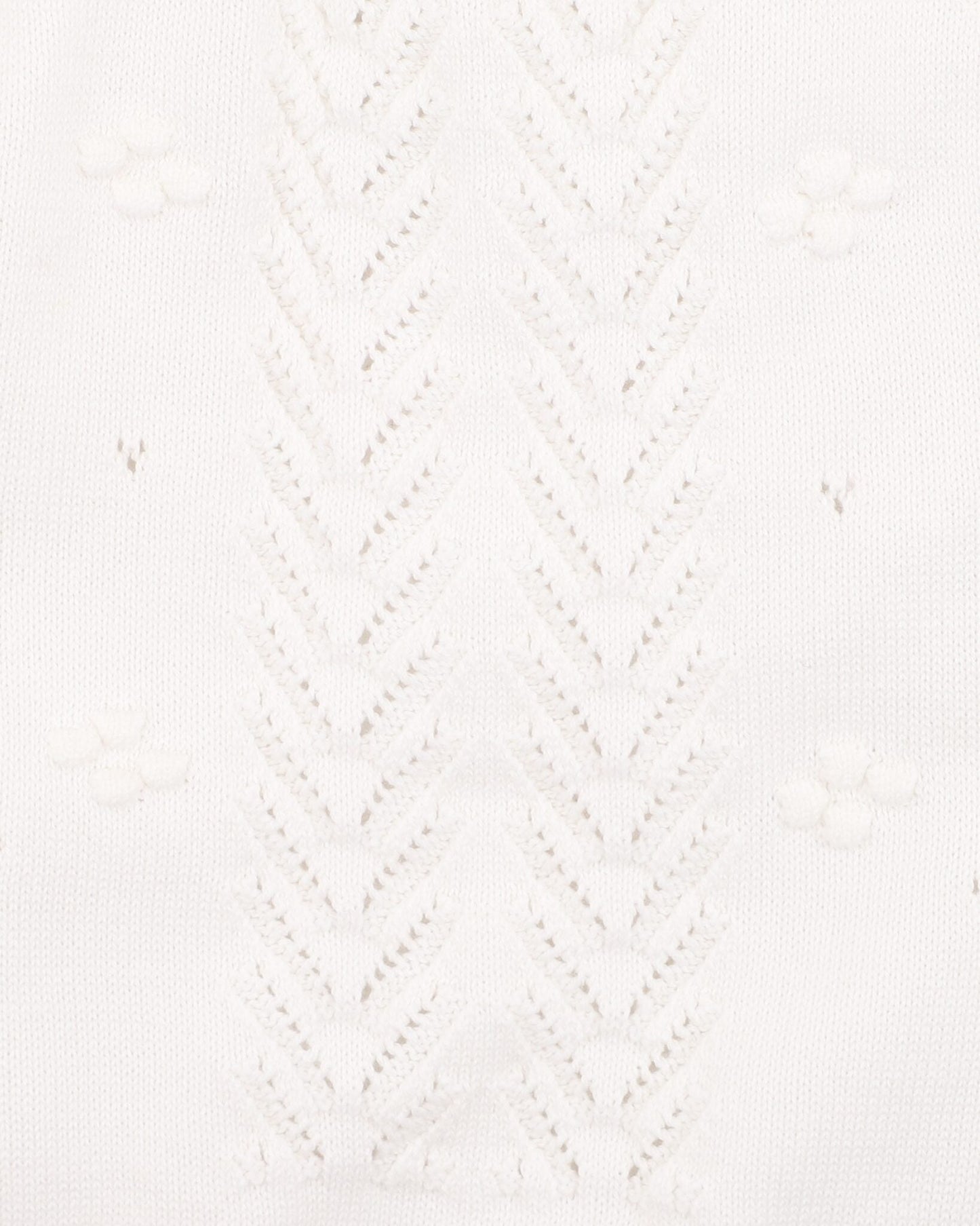 Organic Cloud Bobble Knit Bodysuit Cloud - fabric print