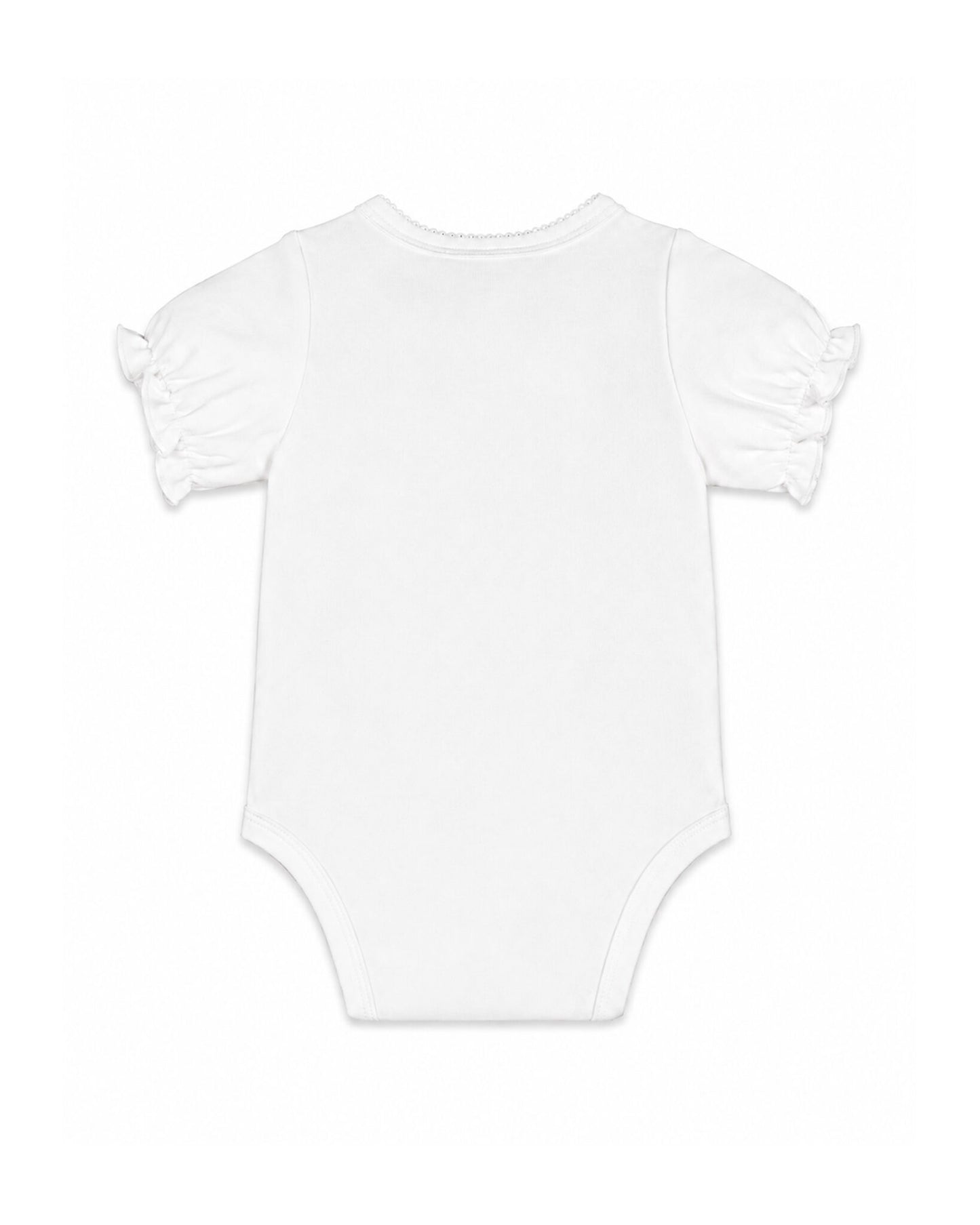 Organic Floral Koala Bodysuit Cloud - back