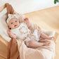 Organic Floral Koala Bodysuit Cloud - lifestyle