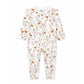 Organic Floral LS Zipsuit Taylor Floral Print - front