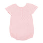 Organic Knit Pointelle Bodysuit Pale Pink - back