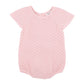 Organic Knit Pointelle Bodysuit Pale Pink - front