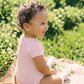 Organic Knit Pointelle Bodysuit Pale Pink - lifestyle
