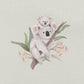 Organic Koala Bodysuit Sage - detail