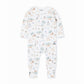 Organic LS Zipsuit Brady Print - front