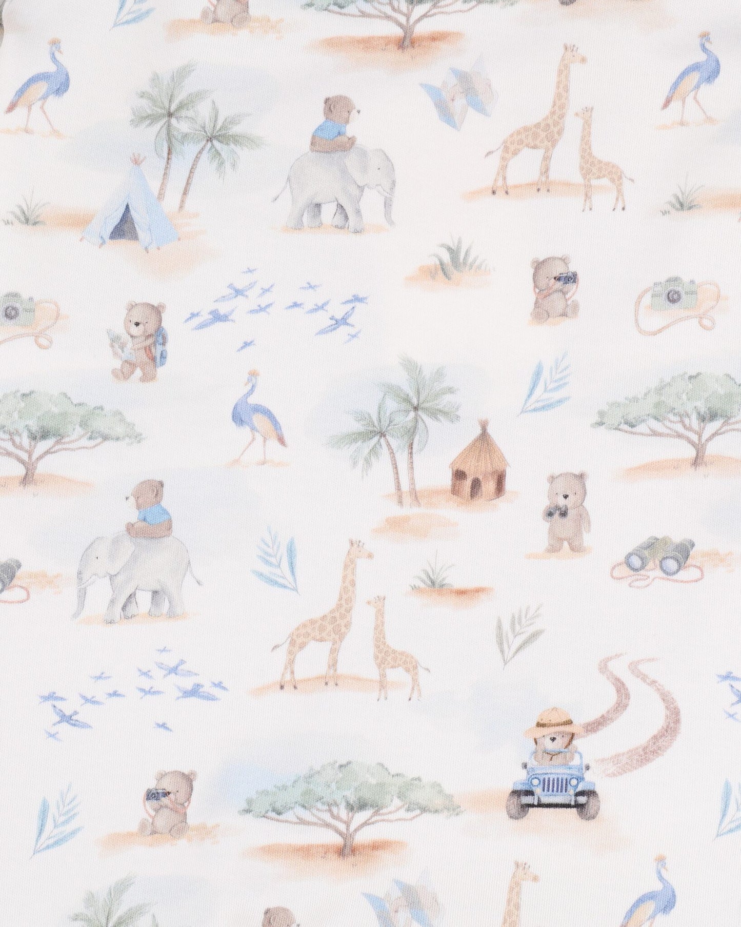 Organic LS Zipsuit Brady Print - fabric print
