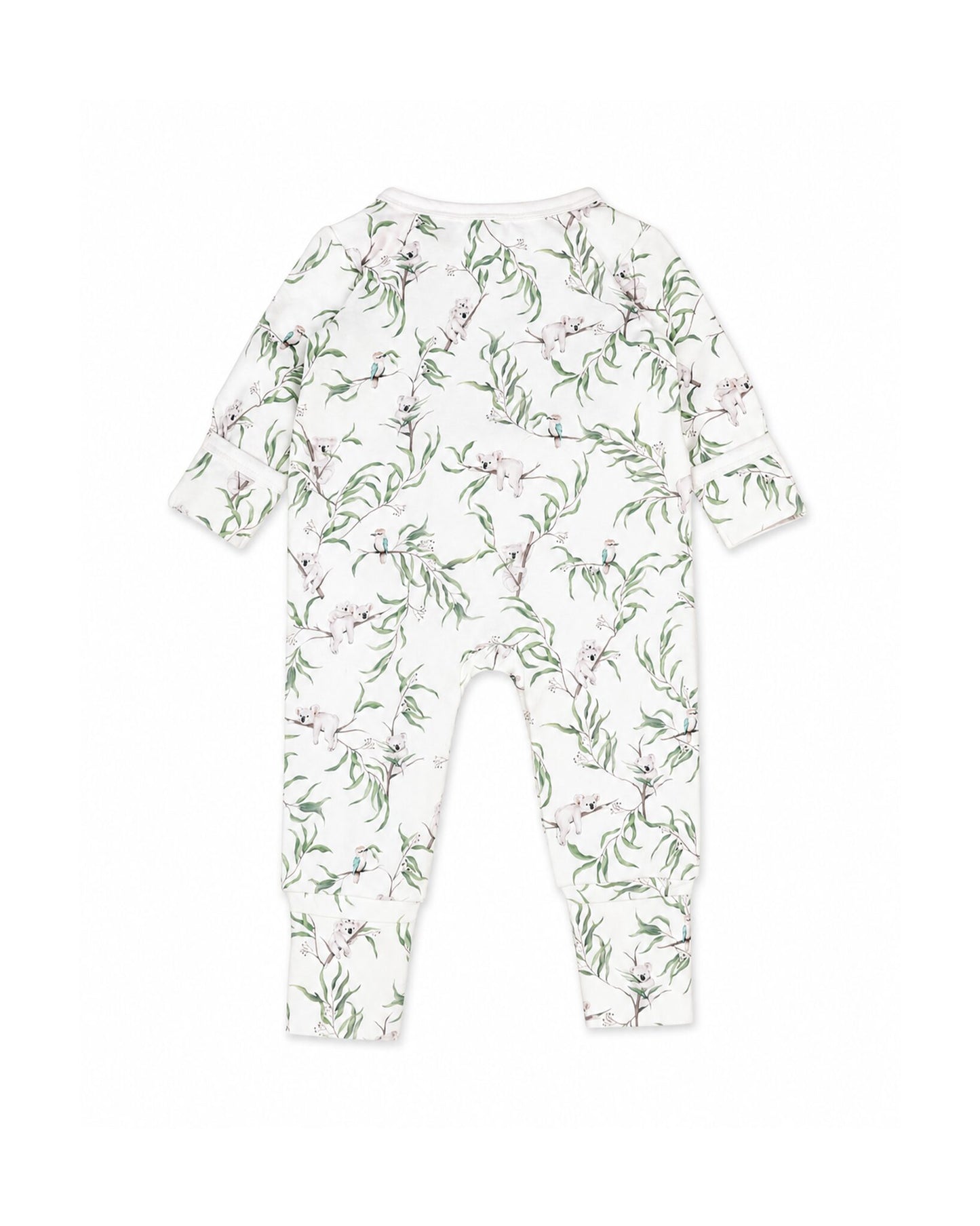 Organic LS Zipsuit Taylor Print - back