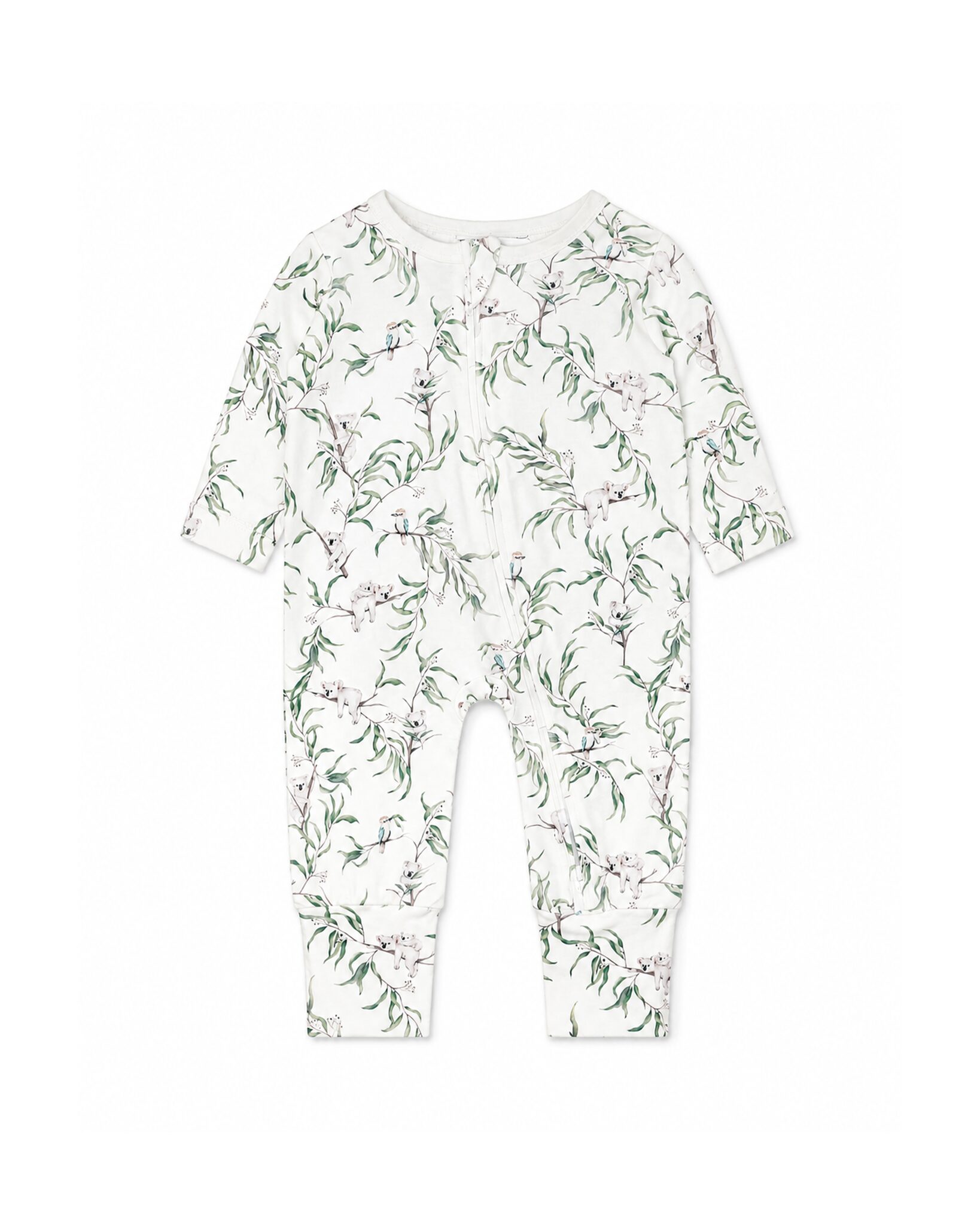 Organic LS Zipsuit Taylor Print - front