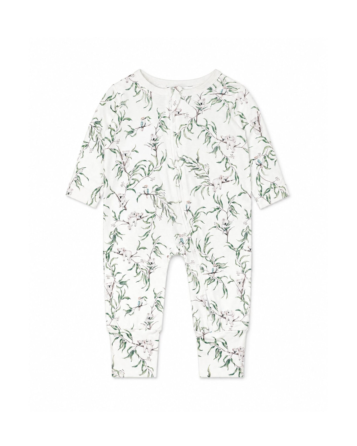 Organic LS Zipsuit Taylor Print - front