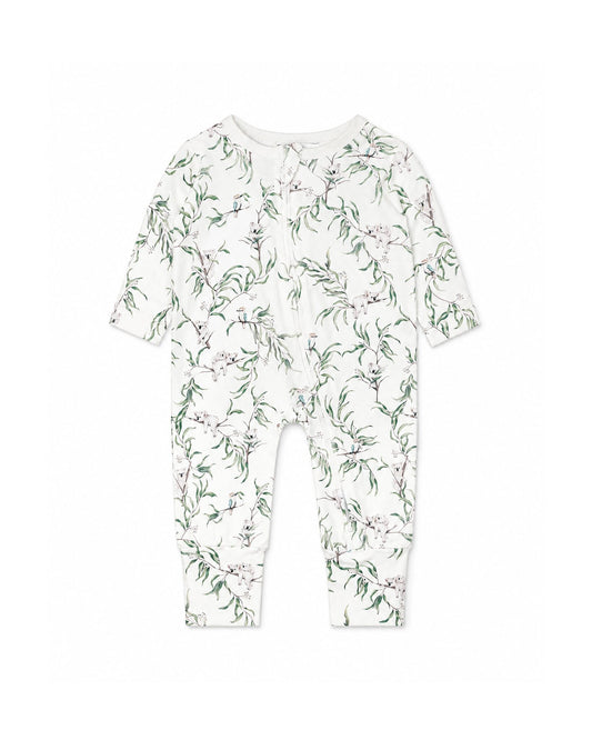 Organic LS Zipsuit Taylor Print - front