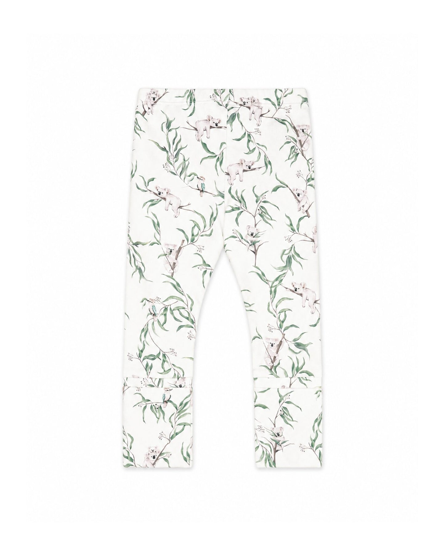 Organic Turn Back Feet Leggings Taylor Print - back