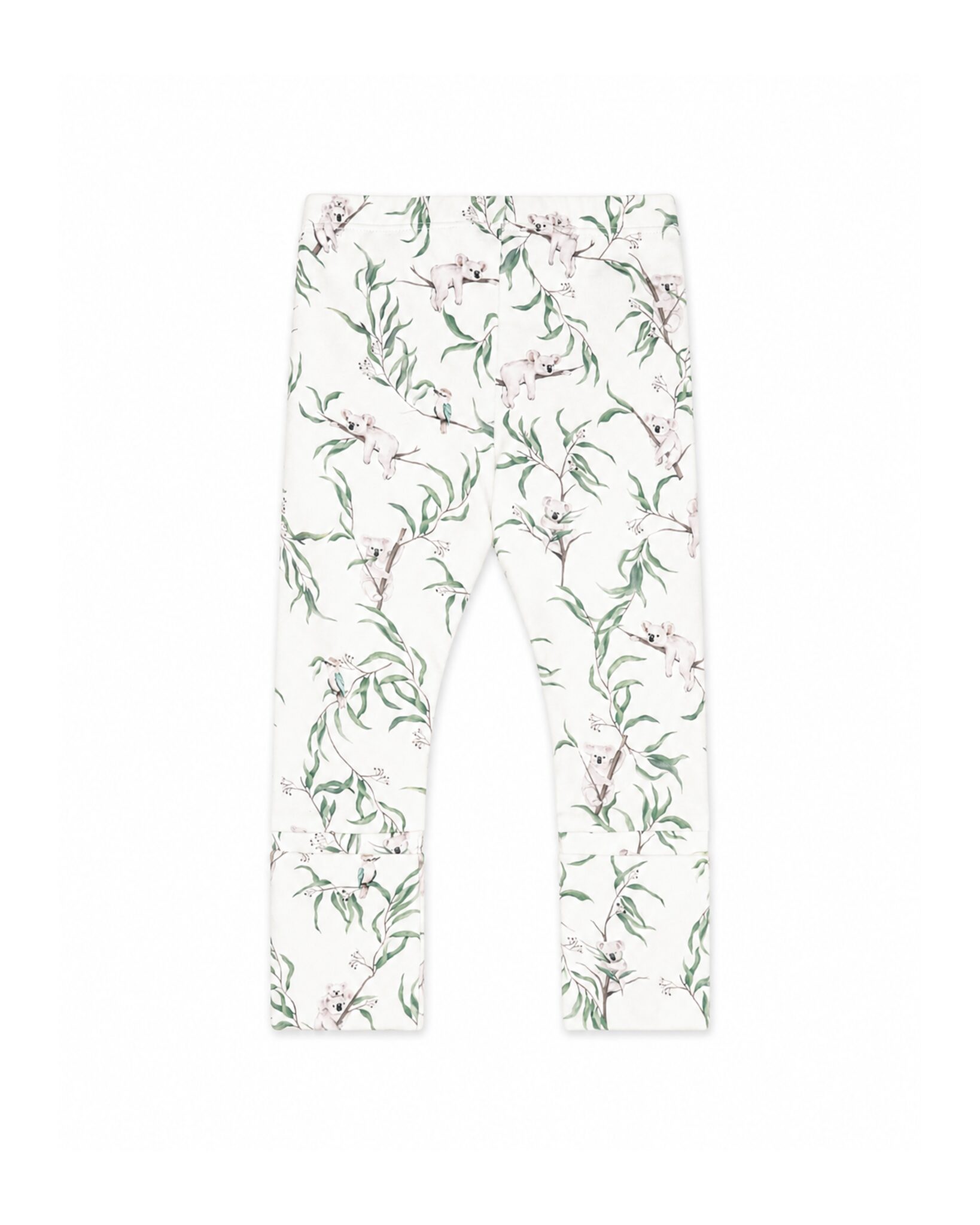 Organic Turn Back Feet Leggings Taylor Print - back