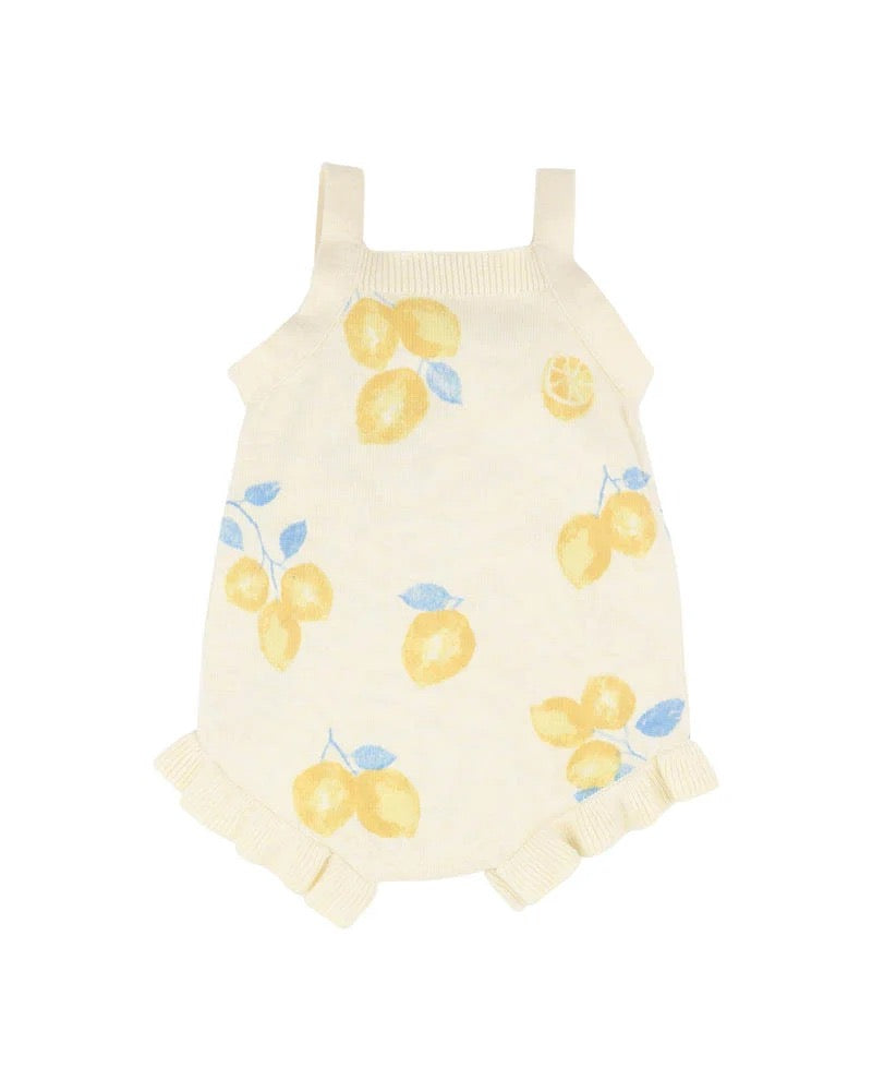 Piccolina Organic Lemon Bodysuit Lemon Drop