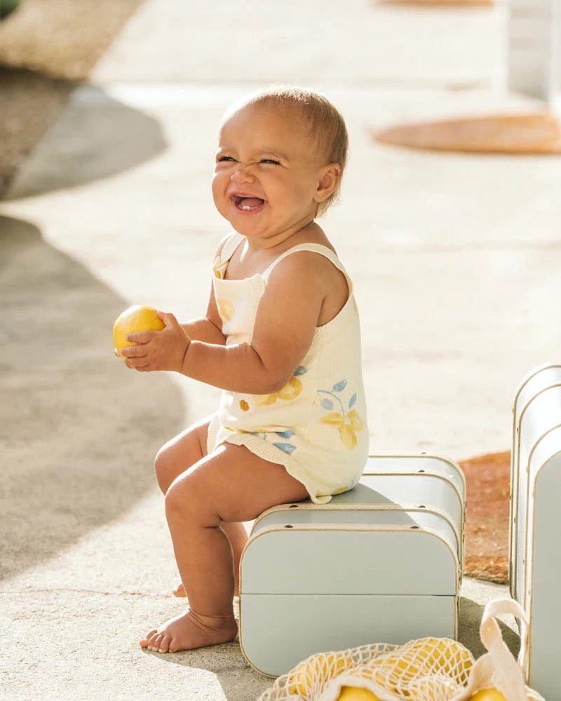 Piccolina Organic Lemon Bodysuit Lemon Drop