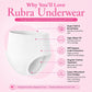 Rubra Absorbent Postpartum Underwear features