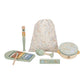 Little Dutch Safari Friends Music Set Green with five instruments and storage bag