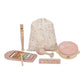 Little Dutch Safari Friends Music Set Pink with five instruments and storage bag