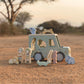 Child playing with the Little Dutch Safari Friends Shape Sorter Safari Car